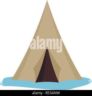 Alaska tenda icona. Illustrazione piana dell'Alaska tenda icona vettoriali per il web design Illustrazione Vettoriale