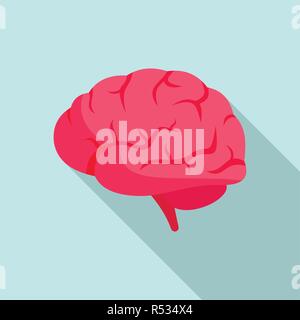Brain power icona. Illustrazione piana di brain power icona vettore per il web design Illustrazione Vettoriale