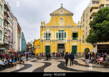 San Domenico la Chiesa è la chiesa più antica di Macao, costruito nel sedicesimo secolo. Si tratta di una parte del centro storico di Macao, Patrimonio Mondiale dell UNESCO Foto Stock