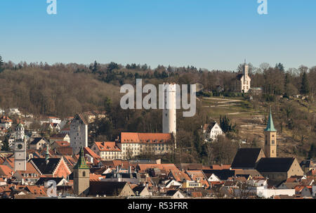 Ravensburg e le sue torri in schussental Foto Stock