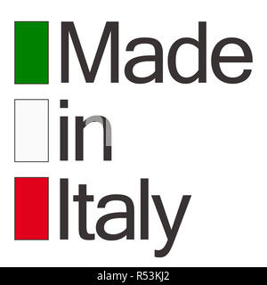 Sigillo di qualità made in italy Foto Stock