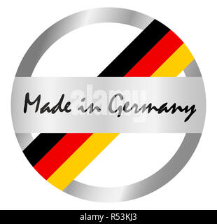 Sigillo di qualità made in germany Foto Stock