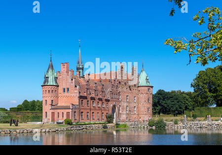 Il castello di Egeskov (Egeskov Slot), Kvaerndrup, Funen, Danimarca Foto Stock