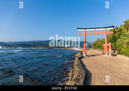 Torii di Sacrario Aoshima Foto Stock