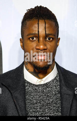 Londra, Regno Unito. 28 Novembre, 2018. Wilfried Zaha al premiere europeo di CREED II Mercoledì 28 Novembre 2018 tenutasi a BFI IMAX, Londra. Nella foto: Wilfried Zaha. Credito: Julie Edwards/Alamy Live News Foto Stock