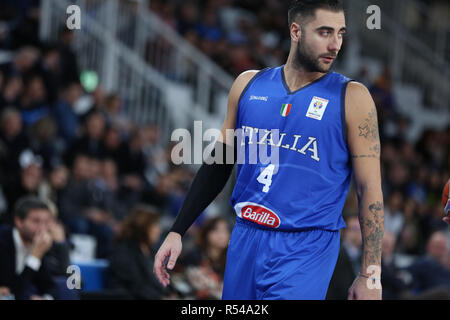 Brescia, Italia. 29 Nov, 2018. Pallacanestro FIBA World Cup Qualificazioni: Italia v Lituania, Brescia, Italia. Pietro Aradori per Italia Credito: Mickael Chavet/Alamy Live News Foto Stock