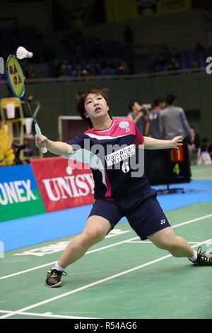 Komazawa palestra, Tokyo, Giappone. 29 Nov, 2018. Akane Yamaguchi, Novembre 29, 2018 - Badminton : La 72a tutto il Giappone Badminton Championships 2018 donne singoli 2° round di Komazawa palestra, Tokyo, Giappone. Credito: YUTAKA AFLO/sport/Alamy Live News Foto Stock