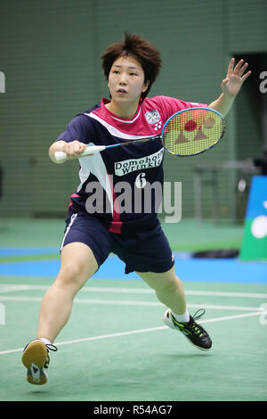 Komazawa palestra, Tokyo, Giappone. 29 Nov, 2018. Akane Yamaguchi, Novembre 29, 2018 - Badminton : La 72a tutto il Giappone Badminton Championships 2018 donne singoli 2° round di Komazawa palestra, Tokyo, Giappone. Credito: YUTAKA AFLO/sport/Alamy Live News Foto Stock