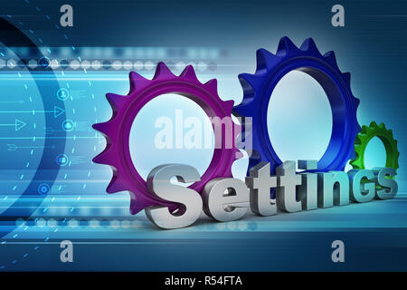 Strumenti e l'icona Impostazioni Foto Stock