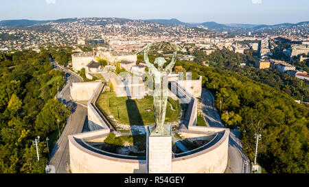 Statua della Libertà szobor Szabadság, Cittadella, Budapest, Ungheria Foto Stock