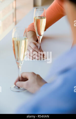 Paio di champagne Foto Stock