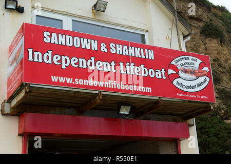 Sandown e Shanklin indipendente della stazione di salvataggio a Sandown sull'Isola di Wight. Regno Unito (98) Foto Stock