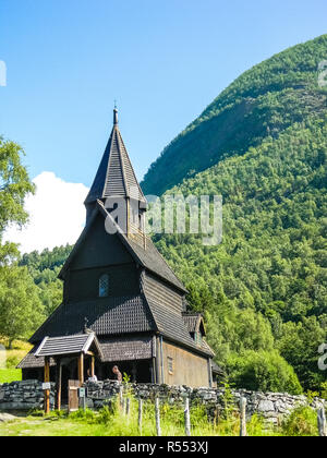 Urnes chiesa di legno, Norvegia Foto Stock