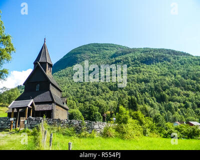 Urnes chiesa di legno, Norvegia Foto Stock