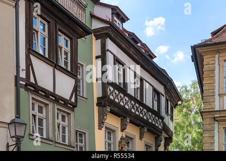 Storica città di Bamberga,dello Stato libero di Baviera, Germania Foto Stock