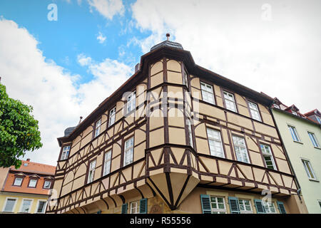 Storica città di Bamberga,dello Stato libero di Baviera, Germania Foto Stock