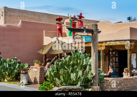 Church Street Cafe, Old Town Albuquerque, Nuovo Messico, Stati Uniti d'America. Foto Stock