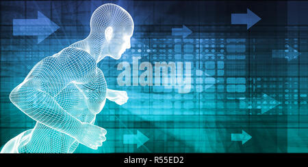 App Fitness Foto Stock