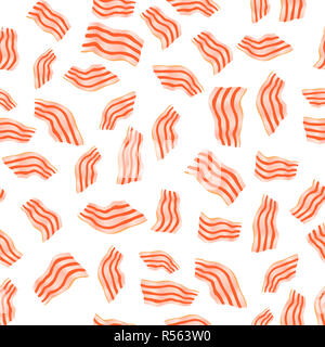 Tagliare la pancetta Pattern senza giunture Foto Stock