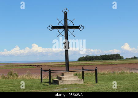 Croix de la déportation des Acadien en Acadie Nouvelle-Écosse Foto Stock