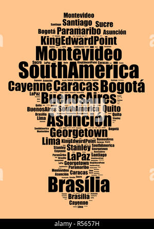 Capitelli in Sud America Foto Stock