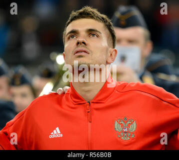 Leipzig, Germania - 15 novembre 2018. Federazione nazionale di calcio defender Neustaedter romana prima amichevole internazionale vs Germania Russia in Lei Foto Stock