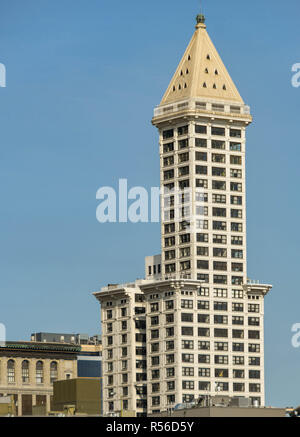 SEATTLE, WA, Stati Uniti d'America, - Giugno 2018: Lo storico Smith Tower nel centro di Seattle. Foto Stock