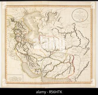 Una mappa di Persia. Una nuova mappa di Persia ... Da J. Cary. Londra, 1801. Fonte: Mappe 50970.(10). Lingua: Inglese. Autore: Cary, Giovanni. Foto Stock