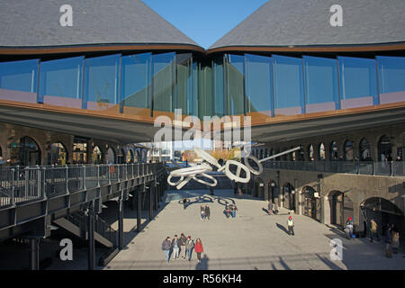 Architettura moderna del carbone gocce di sviluppo del cantiere Kings Cross London Inghilterra England Foto Stock