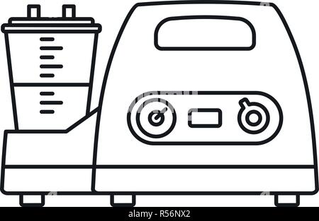 Polmone medici la icona di dispositivo. Schema Illustrativo del medico dispositivo polmone icona vettoriali per il web design isolato su sfondo bianco Illustrazione Vettoriale