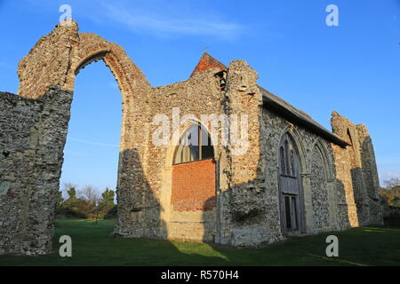 A Leiston Abbey, Suffolk Coastal district, Suffolk, East Anglia, Inghilterra, Gran Bretagna, Regno Unito, Gran Bretagna, Europa Foto Stock