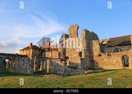 A Leiston Abbey, Suffolk Coastal district, Suffolk, East Anglia, Inghilterra, Gran Bretagna, Regno Unito, Gran Bretagna, Europa Foto Stock