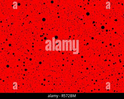 Abstract dynamic sfondo rosso e macchie nere, pubblicità moderna modello dinamico Foto Stock