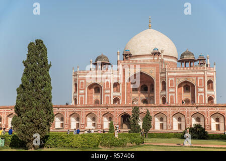 La Tomba di Humayun, Delhi, India Foto Stock