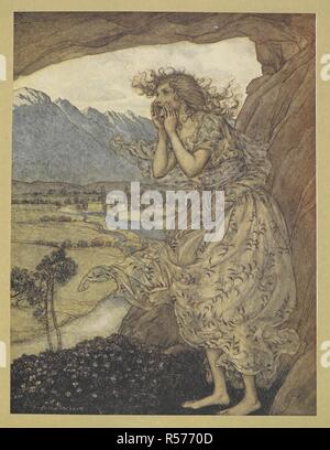 'Sweet echo.". Comus ... Illustrato da Arthur Rackham. Londra : William Heinemann ; New York : Doubleday pagina & Co., [1921]. Fonte: 11631.g.piastra 49 IX. Foto Stock