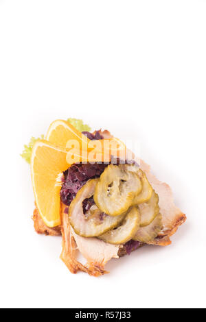 Specialità danesi e piatti nazionali,di alta qualità sandwich aperto Foto Stock