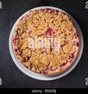 Rabarbaro crumble Foto Stock