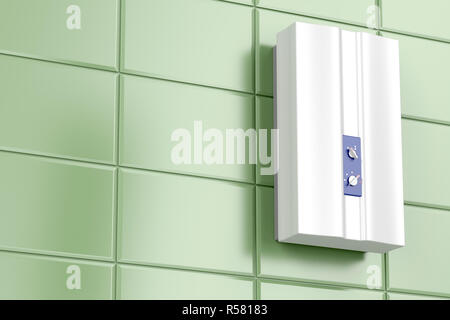 Tankless calorifero di acqua Foto Stock