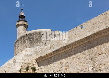 La fortezza a aigues-mortes,camargue,Francia meridionale Foto Stock