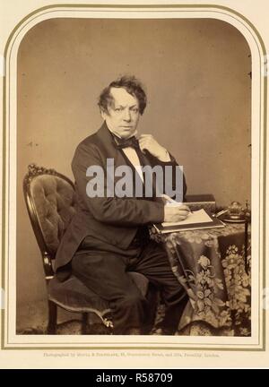 John Baldwin Buckstone (1802-1879). Comico e scrittore. Ritratto. Ritratti fotografici di celebrità viventi eseguiti da Maull e Polyblank; con note biografiche da E. W. [e altri]. Londra, 1856-1859. Fonte: 10804.f.6. Lingua: Inglese. Foto Stock