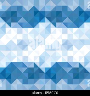 Abstract triangoli sfondo pattern. Acqua e cielo sfondo geometrico. Illustrazione Vettoriale. Illustrazione Vettoriale