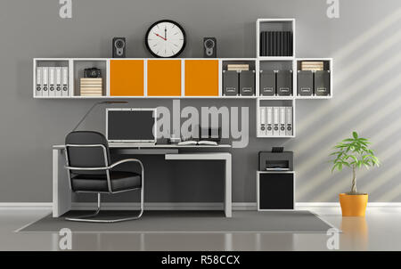 Modern home office Foto Stock