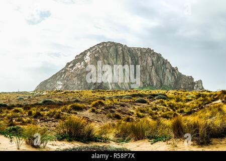 Morro rock in Morro Bay California Foto Stock