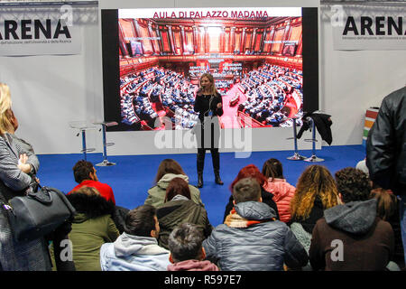 Foto LaPresse/Casentini 30/11/2018 Verona (Italia) Attualit&#xe0; - Italiano Job&amp;Orienta 28&#xb0; mostra convegno nazionale orientamento, scuola, formazione e lavoro - Fiera di Verona Nella foto: stand Job&amp;Orienta Foto LaPresse/Casentini Novembre 30, 2018 Verona (Italia) - Attualità - la diplomazia Job&amp;Orienta 28&#xb0; esposizione nazionale di orientamento della conferenza, scuola, formazione e lavoro - Fiera di Verona nel pic: Job&amp;Orienta stand Foto Stock