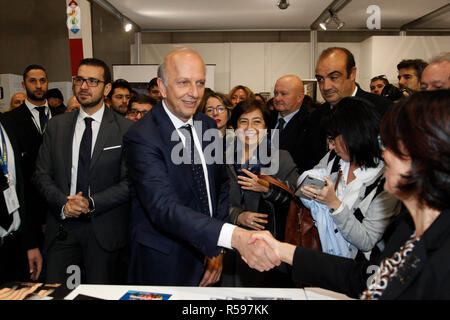 Foto LaPresse/Casentini 30/11/2018 Verona (Italia) Attualit&#xe0; - Italiano Job&amp;Orienta 28&#xb0; mostra convegno nazionale orientamento, scuola, formazione e lavoro - Fiera di Verona Nella foto: il Ministro dell'Istruzione e dell'Universit&#xe0; Marco Bussetti Foto LaPresse/Casentini Novembre 30, 2018 Verona (Italia) - Attualità - la diplomazia Job&amp;Orienta 28&#xb0; esposizione nazionale di orientamento della conferenza, scuola, formazione e lavoro - Fiera di Verona nel pic: Ministro dell'Istruzione e dell'Universit&#xe0; Marco Bussetti Foto Stock