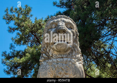 Il Leone di Amphipolis, Grecia (IV secolo a.C.). Foto Stock