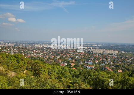 Sobborghi con estate viste verde Foto Stock