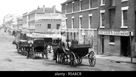 Murray Street, Hobart (c1880) -- obbligatorio Photo credit: TAHO Foto Stock