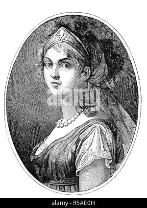 La duchessa Louise di Mecklenburg-Strelitz, Luise Auguste Wilhelmine Amalie, 10 marzo 1776, 19 luglio 1810, è stata la regina consorte di Foto Stock