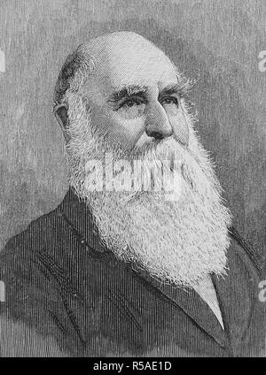 Heinrich Adolf von Bardeleben, 1 marzo 1819, 24 settembre 1895, fu un chirurgo tedesco nato a Francoforte sull'Oder Foto Stock